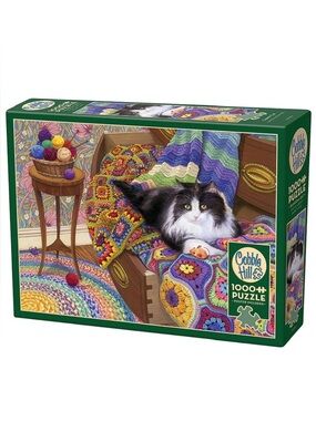 50% OFF if Bundled / Cobble Hill Comfy Cat Puzzle 1000pcs